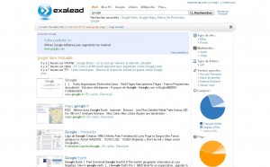 Exalead propose des statistiques qui ne sont pas disponibles sur Google