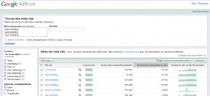 Le générateur de mot clé de Google permet de constater le nombre de recherches effectuées chaque mois sur les termes liés à votre site.